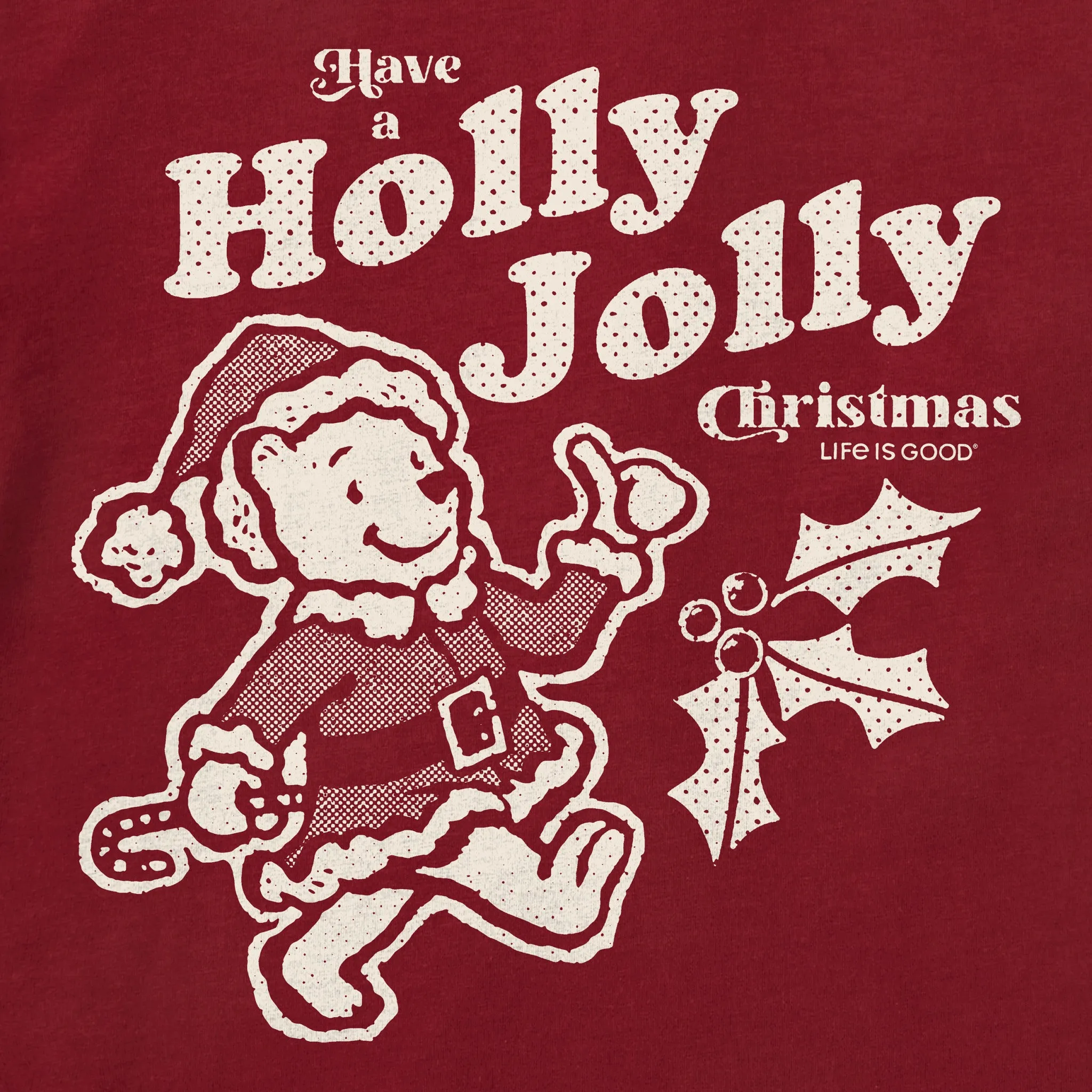 Women's Holly Jolly Winnie Long Sleeve Crusher Tee sold by Life is Good product image thumbnail 2