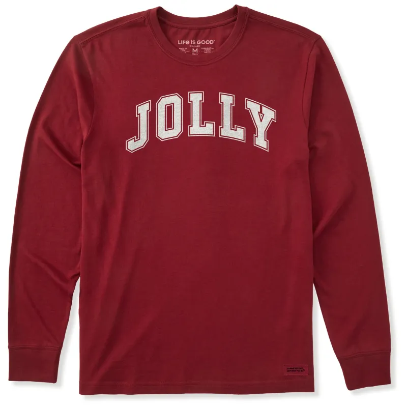 Men's Jolly Arch Long Sleeve Crusher Tee sold by Life is Good