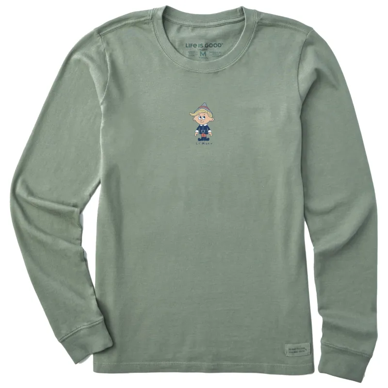Women's Lil Misfit Long Sleeve Crusher Tee made by Life is Good