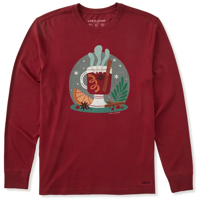 Men's Mulled Wine Still Life Long Sleeve Crusher Tee sold by Life is Good