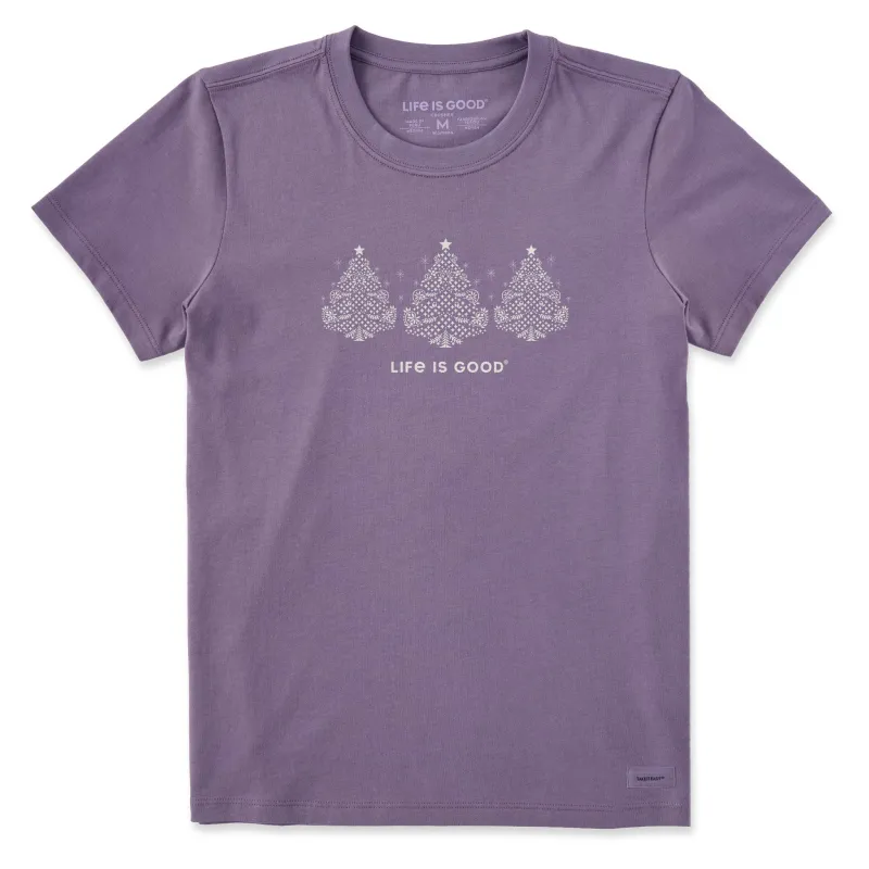 Women's Ornamental Tree Trio Short Sleeve Crusher Tee sold by Life is Good