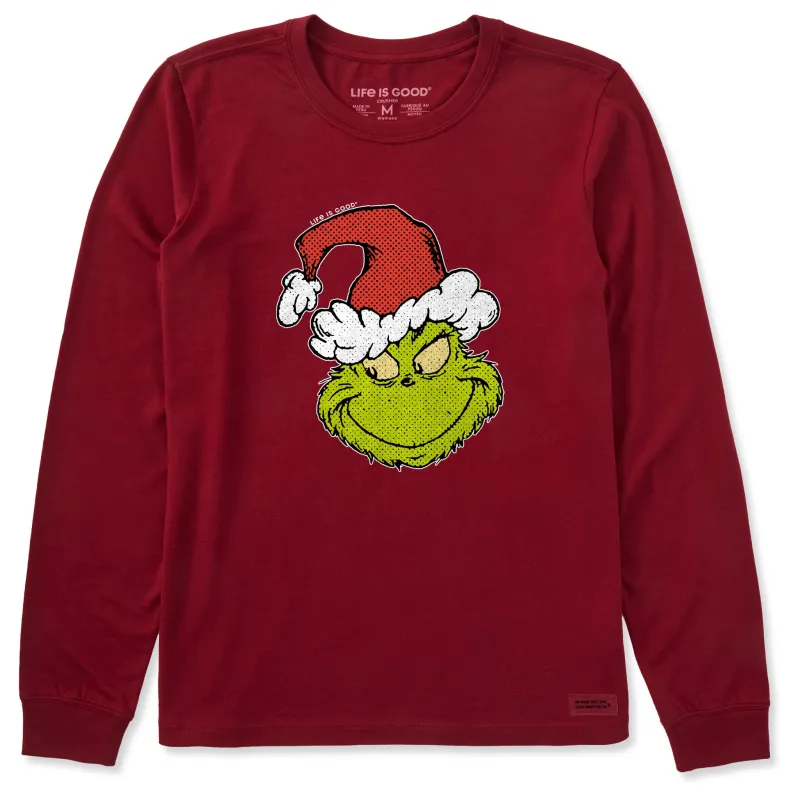 Women's Pop Art Grinch Long Sleeve Crusher Tee made by Life is Good