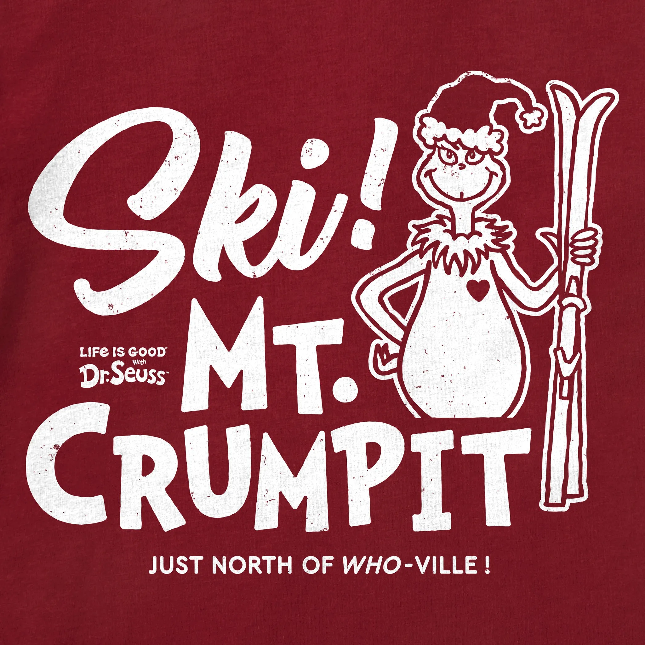 Women's Retro Grinch Ski Mt. Crumpit Long Sleeve Crusher Tee sold by Life is Good product image thumbnail 2