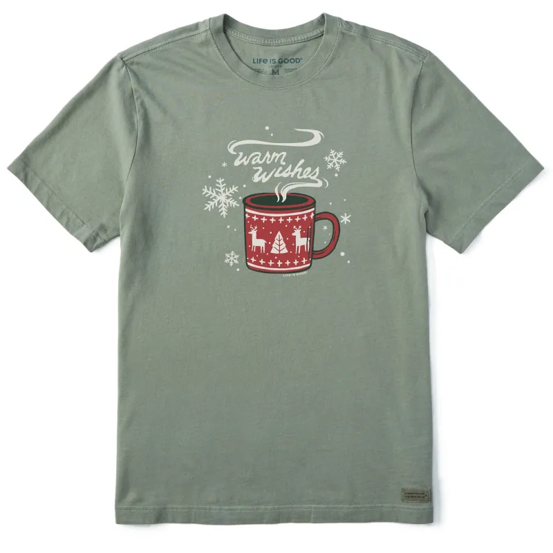 Men's Warm Wishes Mug Short Sleeve Crusher Tee sold by Life is Good