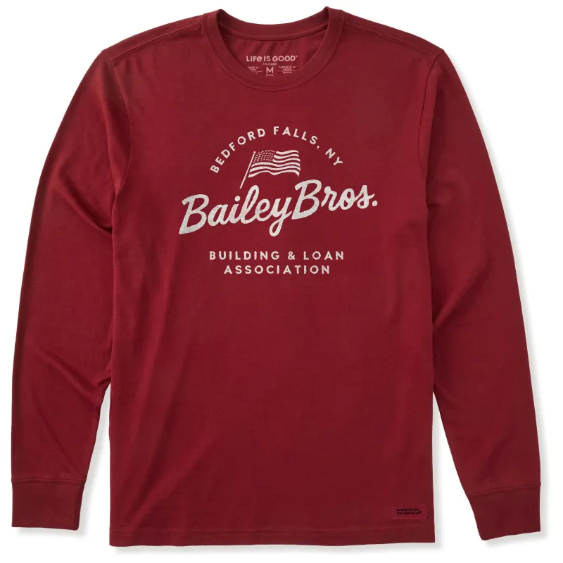 Men's Wordsmith Bailey Bros. Long Sleeve Crusher Tee sold by Life is Good