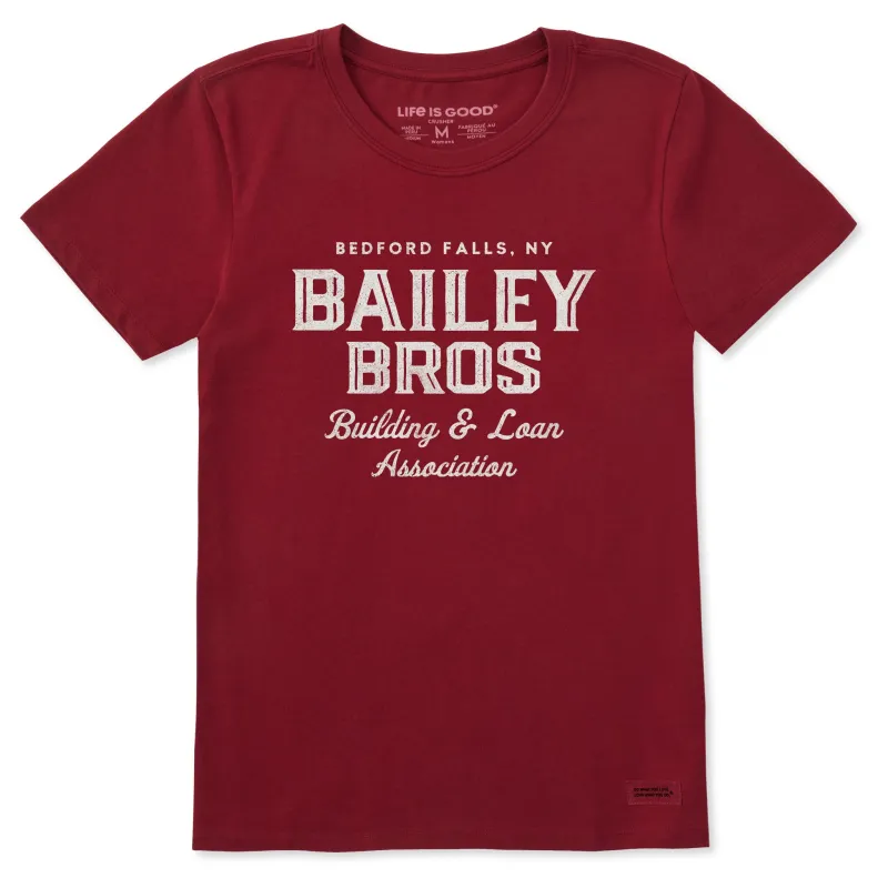 Women's Wordsmith Bailey Bros Stack Short Sleeve Crusher Tee sold by Life is Good