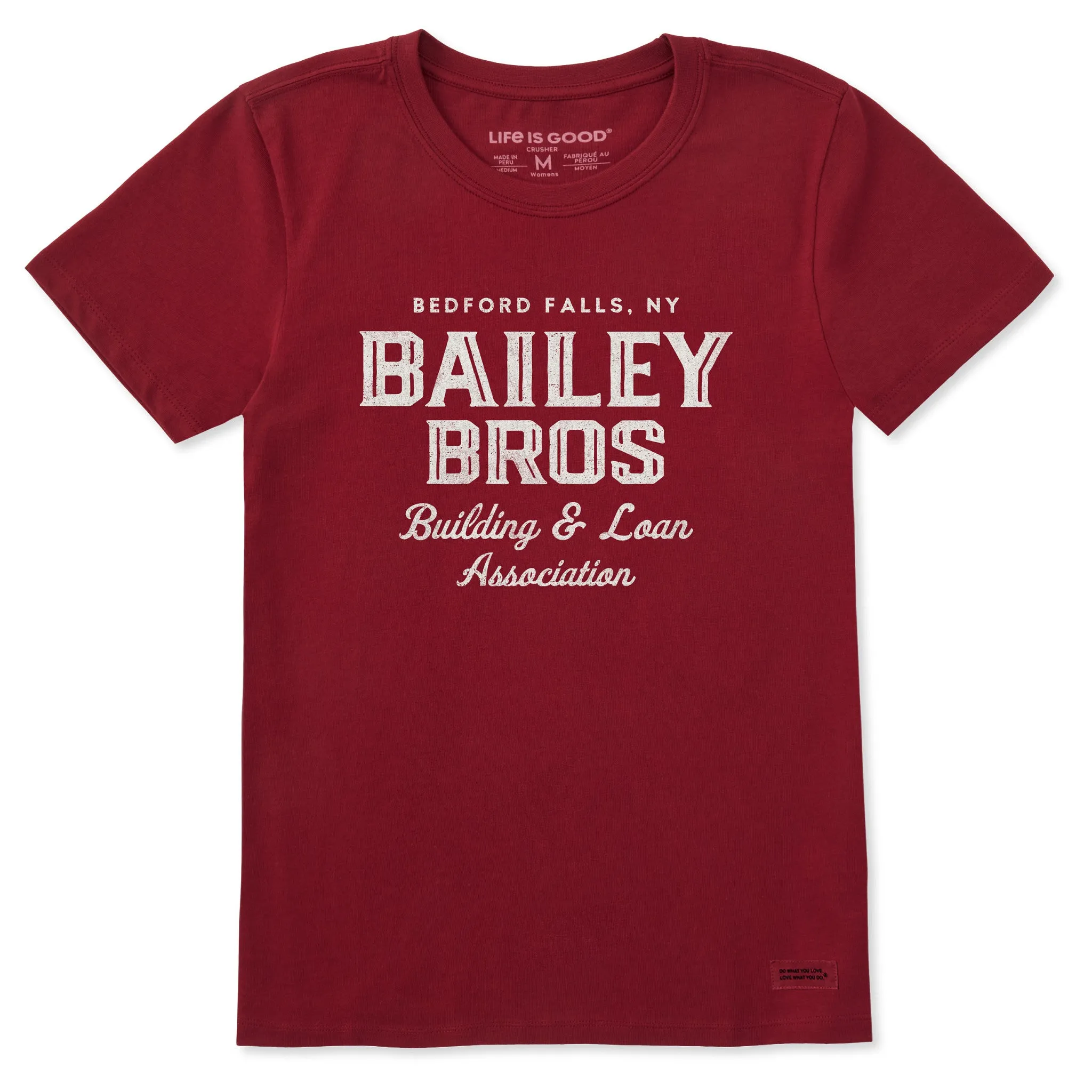 Women's Wordsmith Bailey Bros Stack Short Sleeve Crusher Tee sold by Life is Good