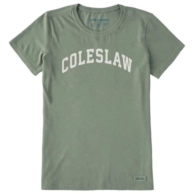 Women's Coleslaw Arch Short Sleeve Crusher Tee sold by Life is Good