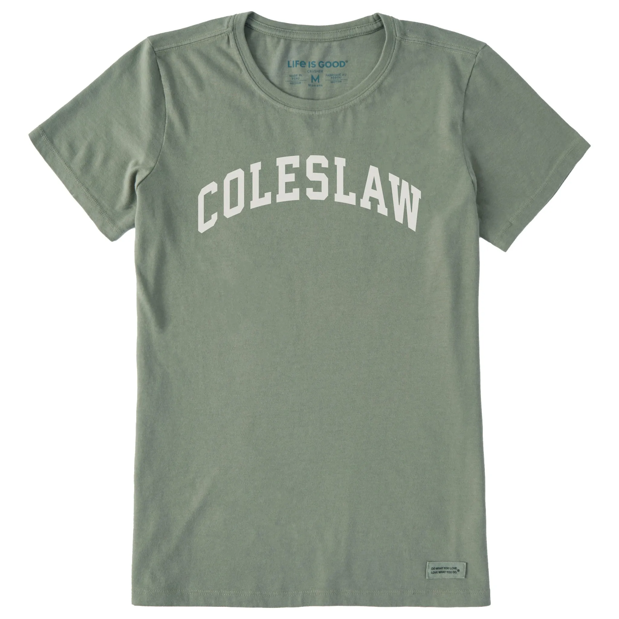 Women's Coleslaw Arch Short Sleeve Crusher Tee sold by Life is Good