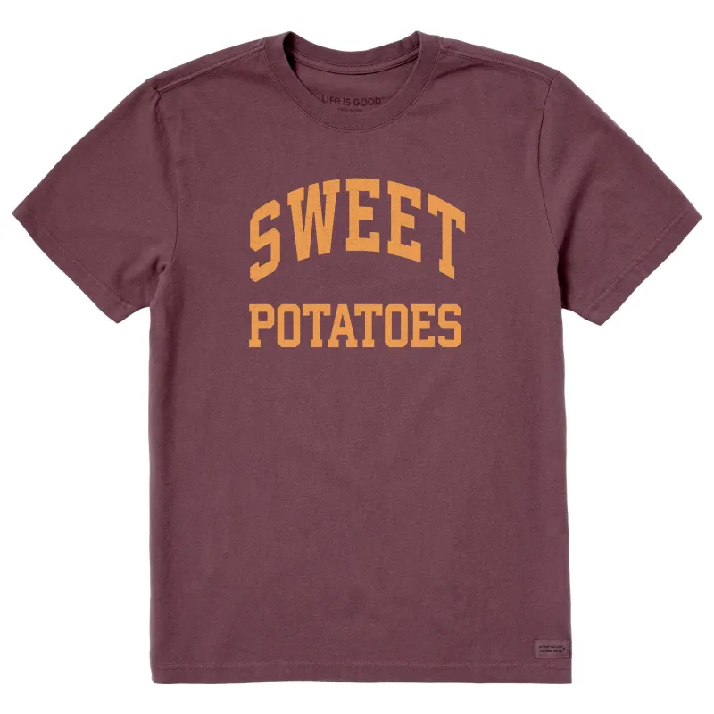 Men's Sweet Potatoes Arch Short Sleeve Crusher Tee sold by Life is Good
