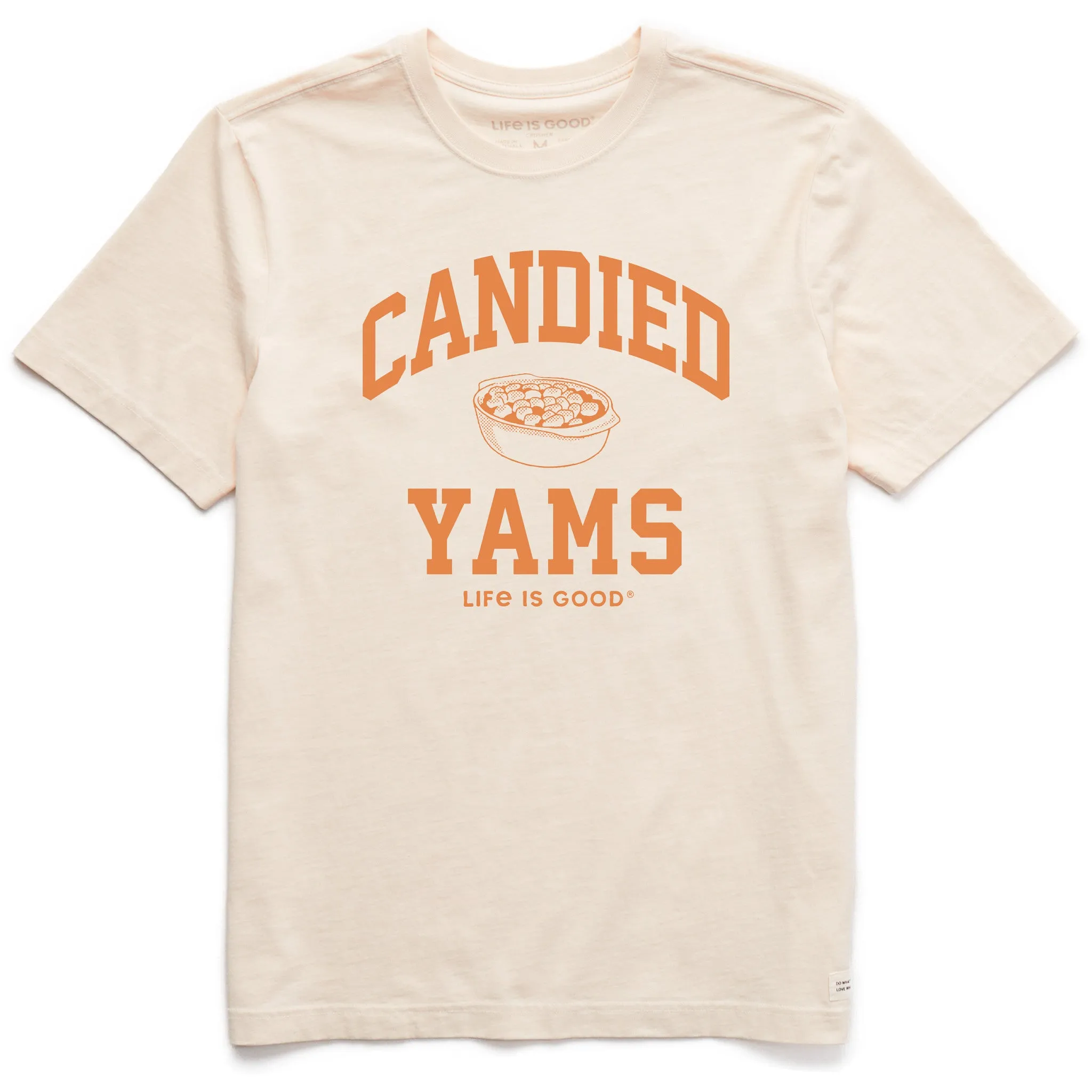 Men's Candied Yams Arch Short Sleeve Crusher Tee sold by Life is Good