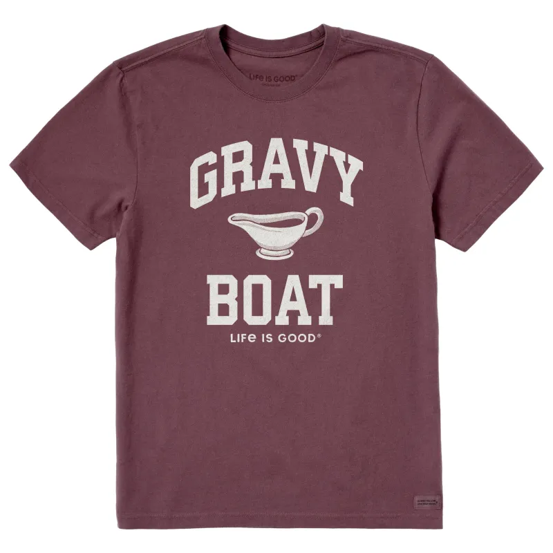 Men's Gravy Boat Arch Short Sleeve Crusher Tee sold by Life is Good