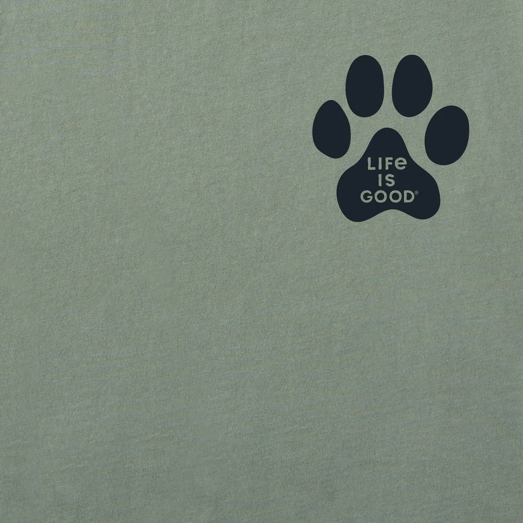 Men's Walking Paws Simply True Fleece Crew sold by Life is Good product image thumbnail 3