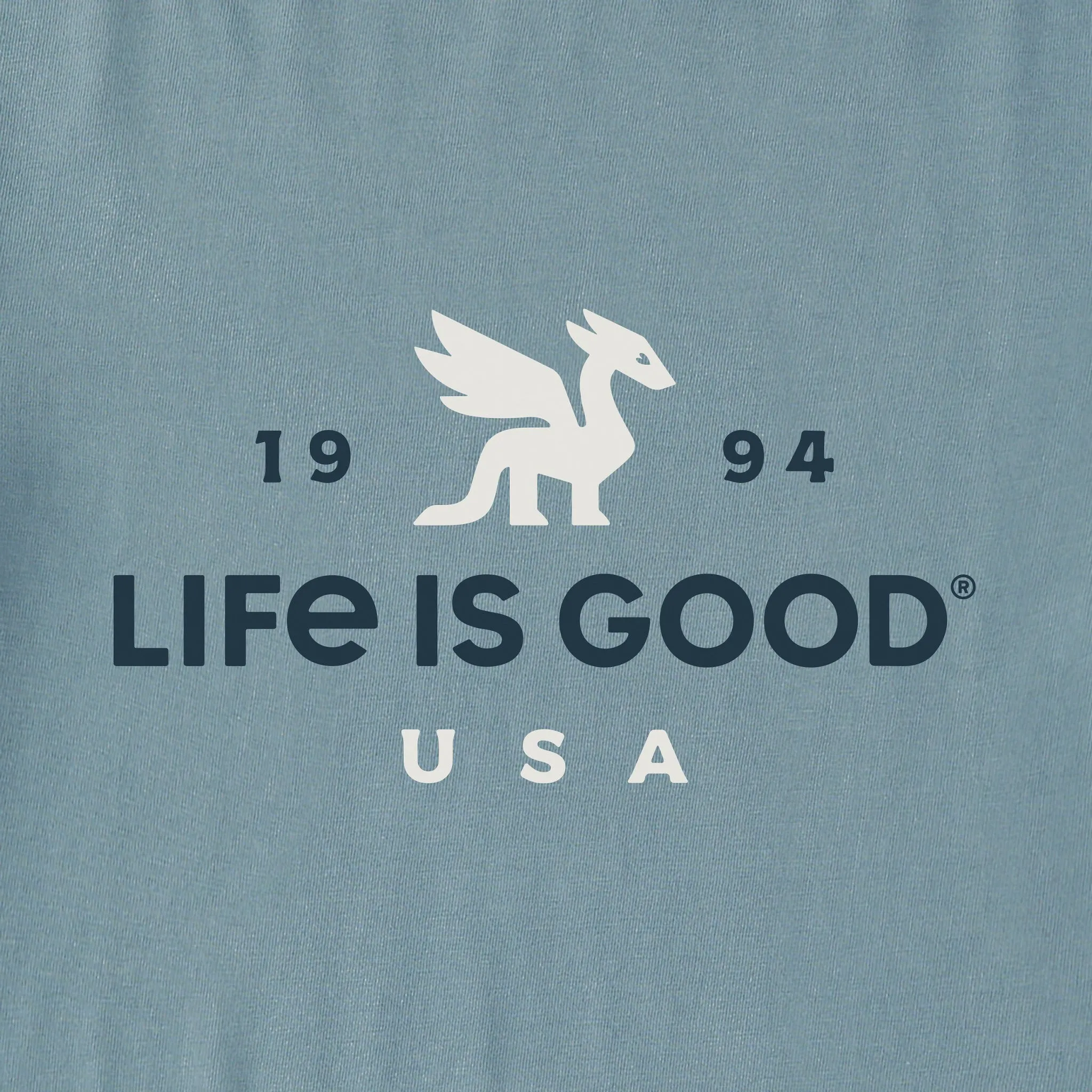 Men's USA Dragon Simply True Fleece Hoodie sold by Life is Good product image thumbnail 2