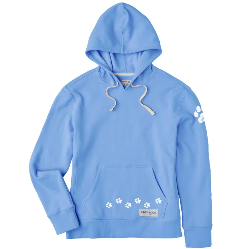 Women's Walking Paws Simply True Fleece Hoodie sold by Life is Good