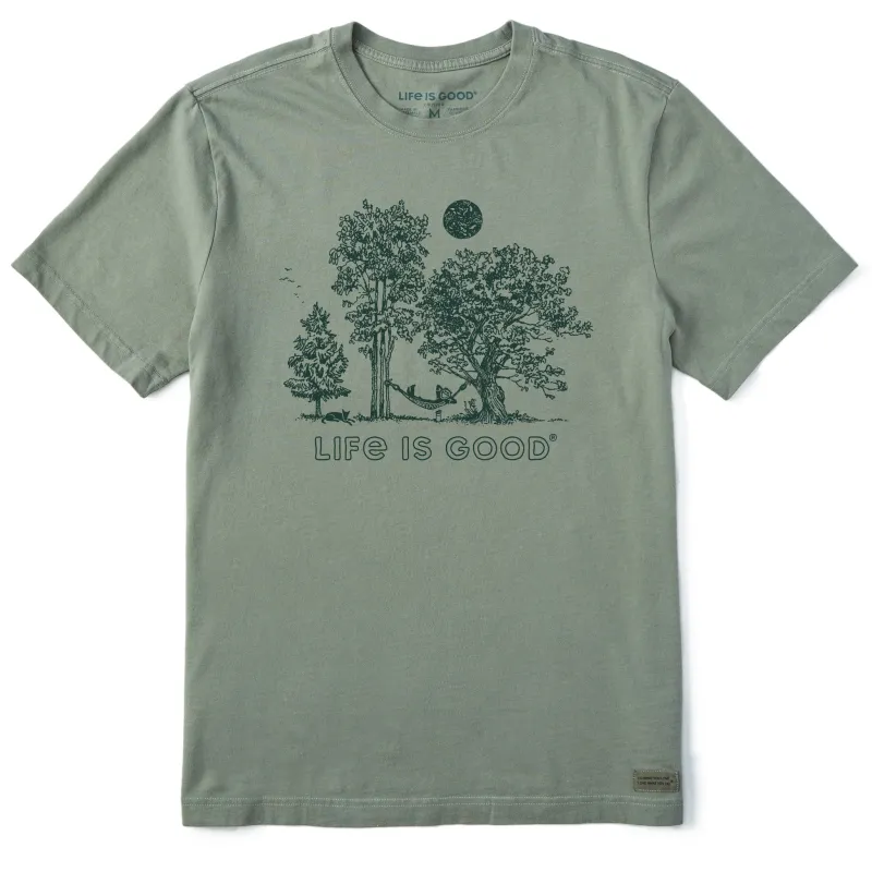 Men's Jake in Hammock Short Sleeve Crusher Tee sold by Life is Good