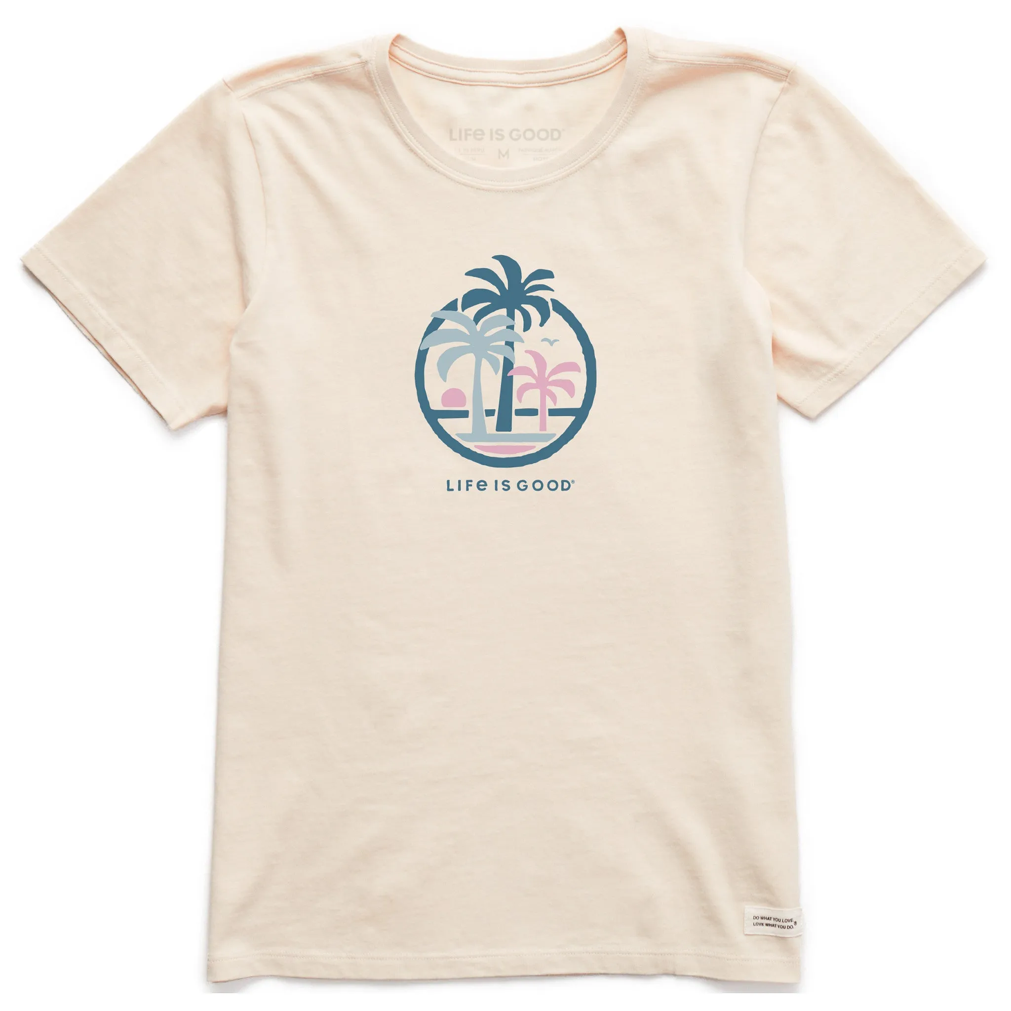 Women's Palm Tree Trio Short Sleeve Crusher Tee sold by Life is Good