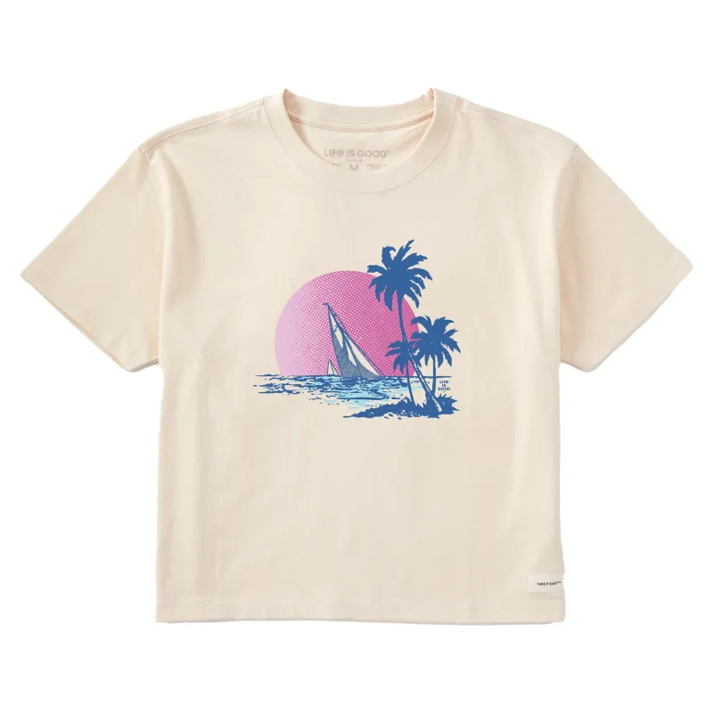 Women's Sailboat Cruise Short Sleeve Crusher Boxy Tee sold by Life is Good