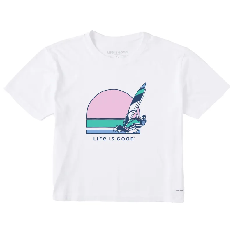 Women's Windsurfer Short Sleeve Crusher Boxy Tee sold by Life is Good