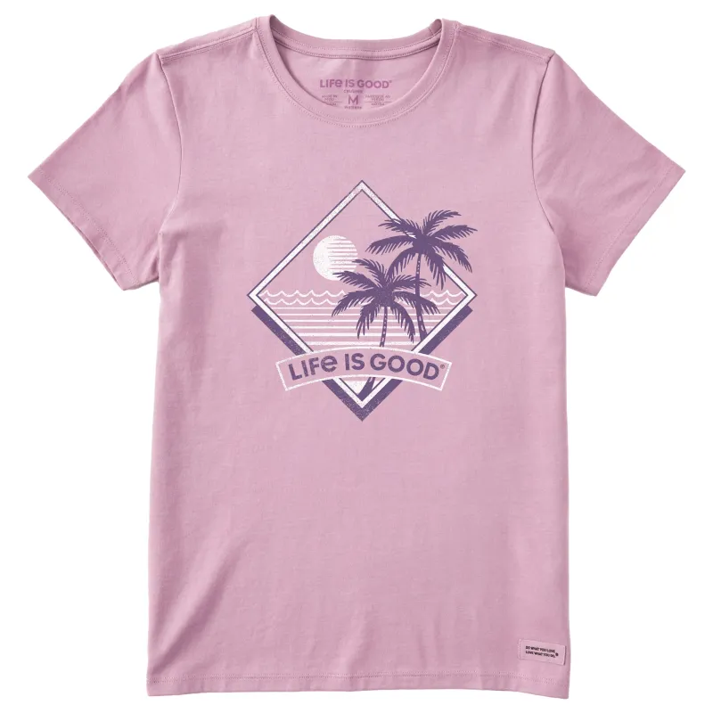 Women's Palm Diamond Short Sleeve Crusher Tee sold by Life is Good