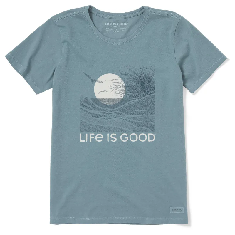 Women's Windswept Beach Short Sleeve Crusher Tee sold by Life is Good