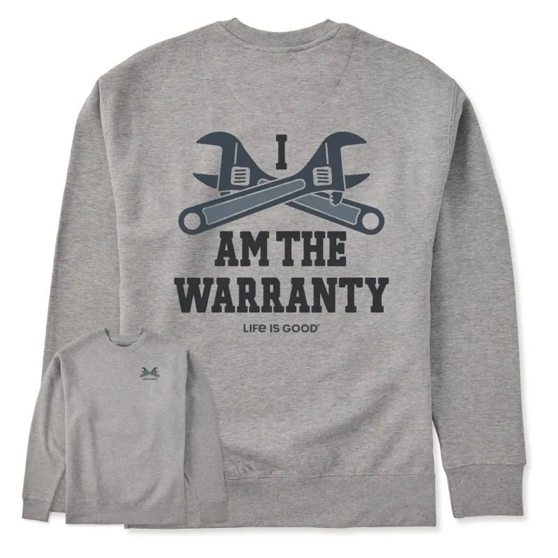Adult Unisex I am the Warranty Every Wear Crew Sweatshirt sold by Life is Good