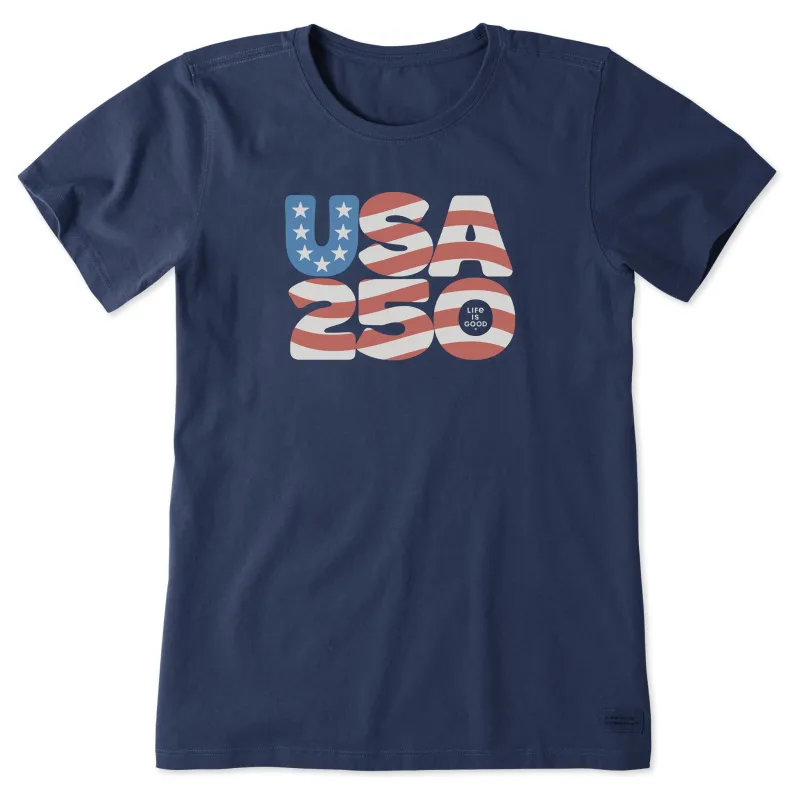 Women's USA 250 Short Sleeve Tee sold by Life is Good
