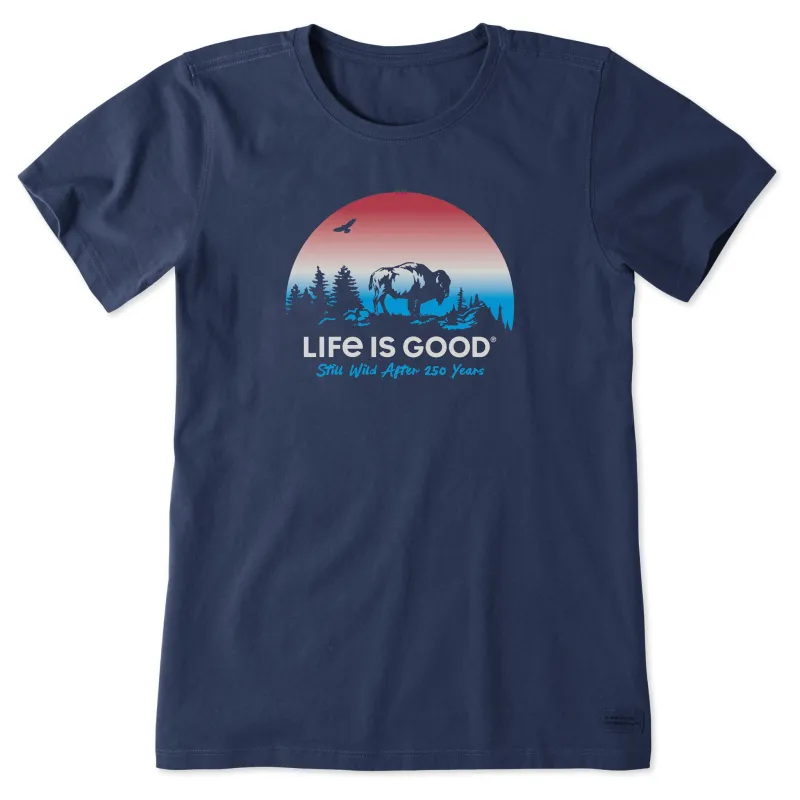 Women's Still Wild After 250 Years Short Sleeve Tee sold by Life is Good