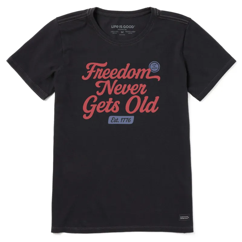 Women's Freedom Never Gets Old Short Sleeve Tee sold by Life is Good