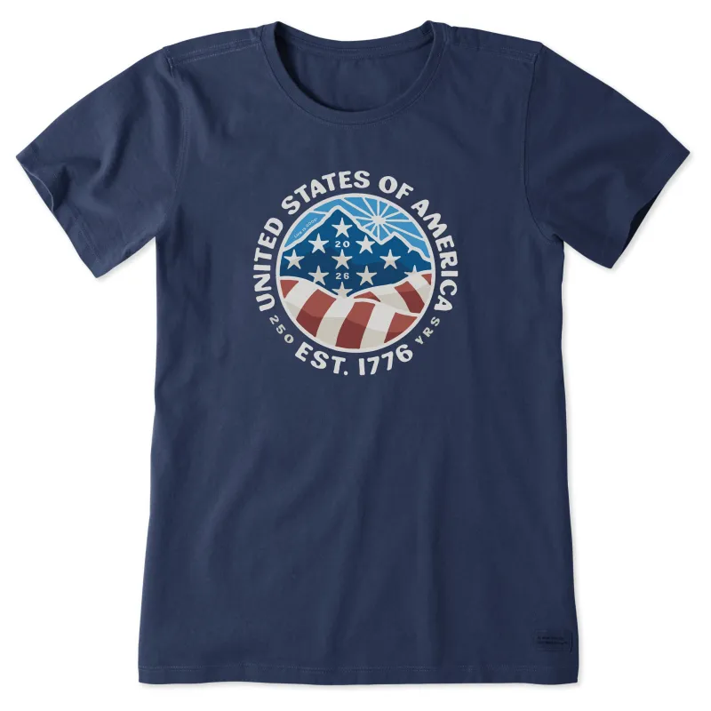 Women's USA Est. 1776 Short Sleeve Tee sold by Life is Good