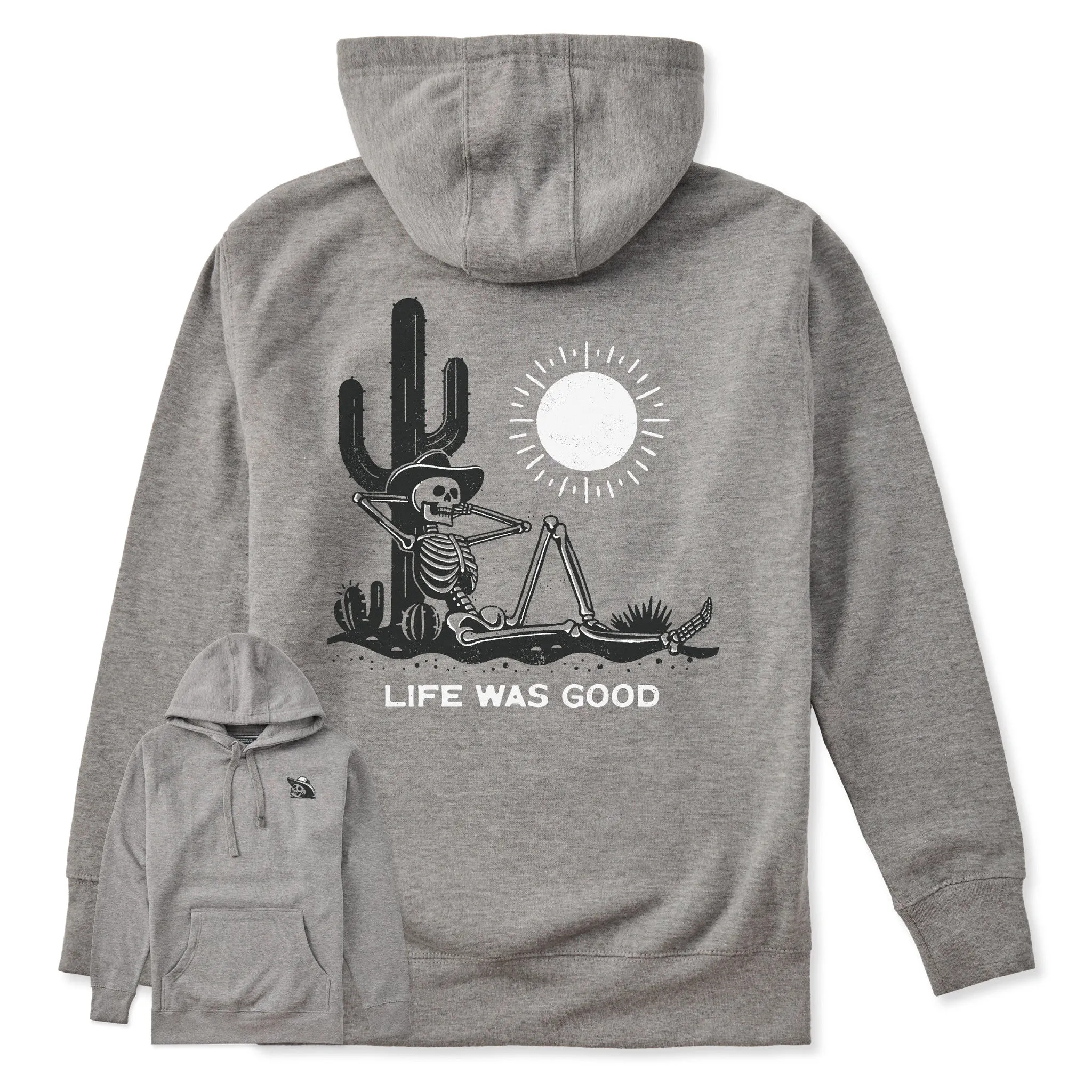 🎁 Adult Unisex Life was Good Cowboy Skull Every Wear Hoodie Sweatshirt (100% off) sold by Life is Good product image thumbnail 4
