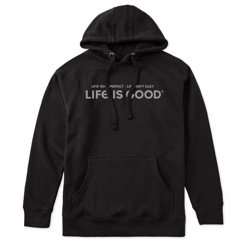 🎁 Adult Unisex Life Isn't Perfect, Life Isn't Easy Every Wear Hoodie Sweatshirt (100% off) sold by Life is Good