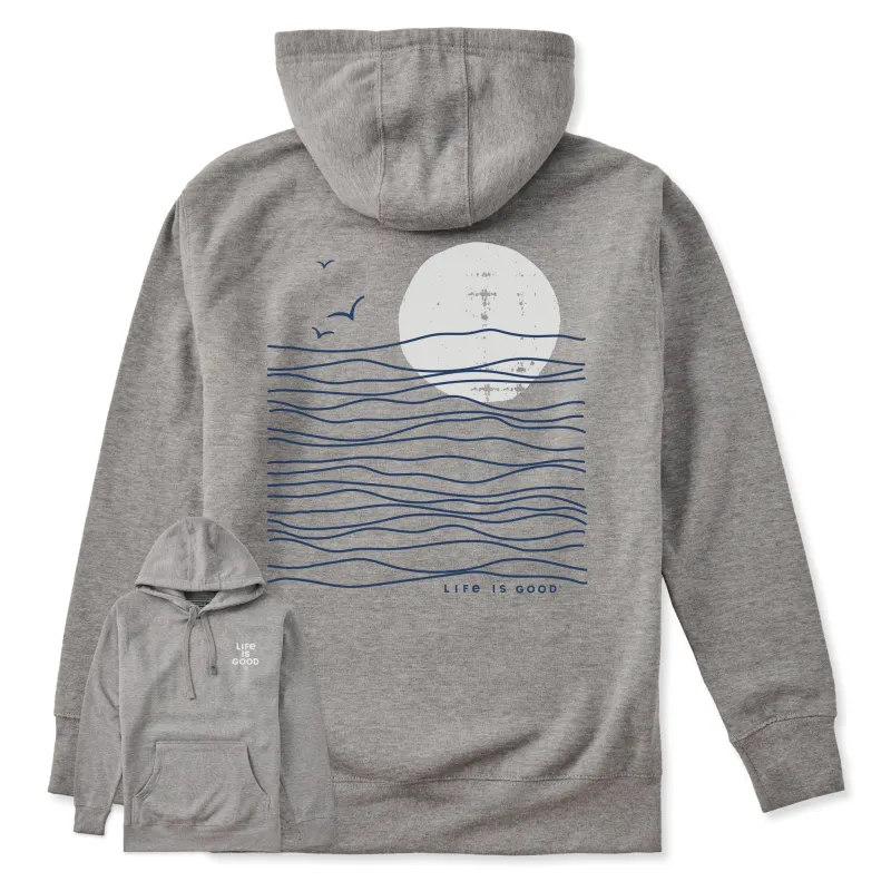 π Adult Unisex Life is Good Sunset Waves Every Wear Hoodie Sweatshirt (100% off) sold by Life is Good