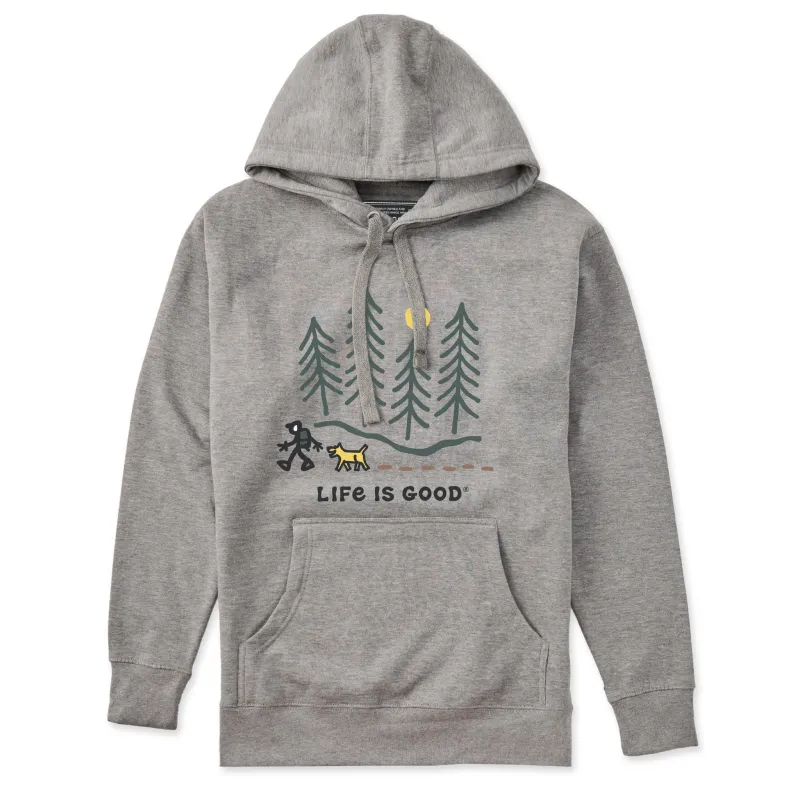 🎁 Adult Unisex Hiking through the Woods Every Wear Hoodie Sweatshirt (100% off) sold by Life is Good