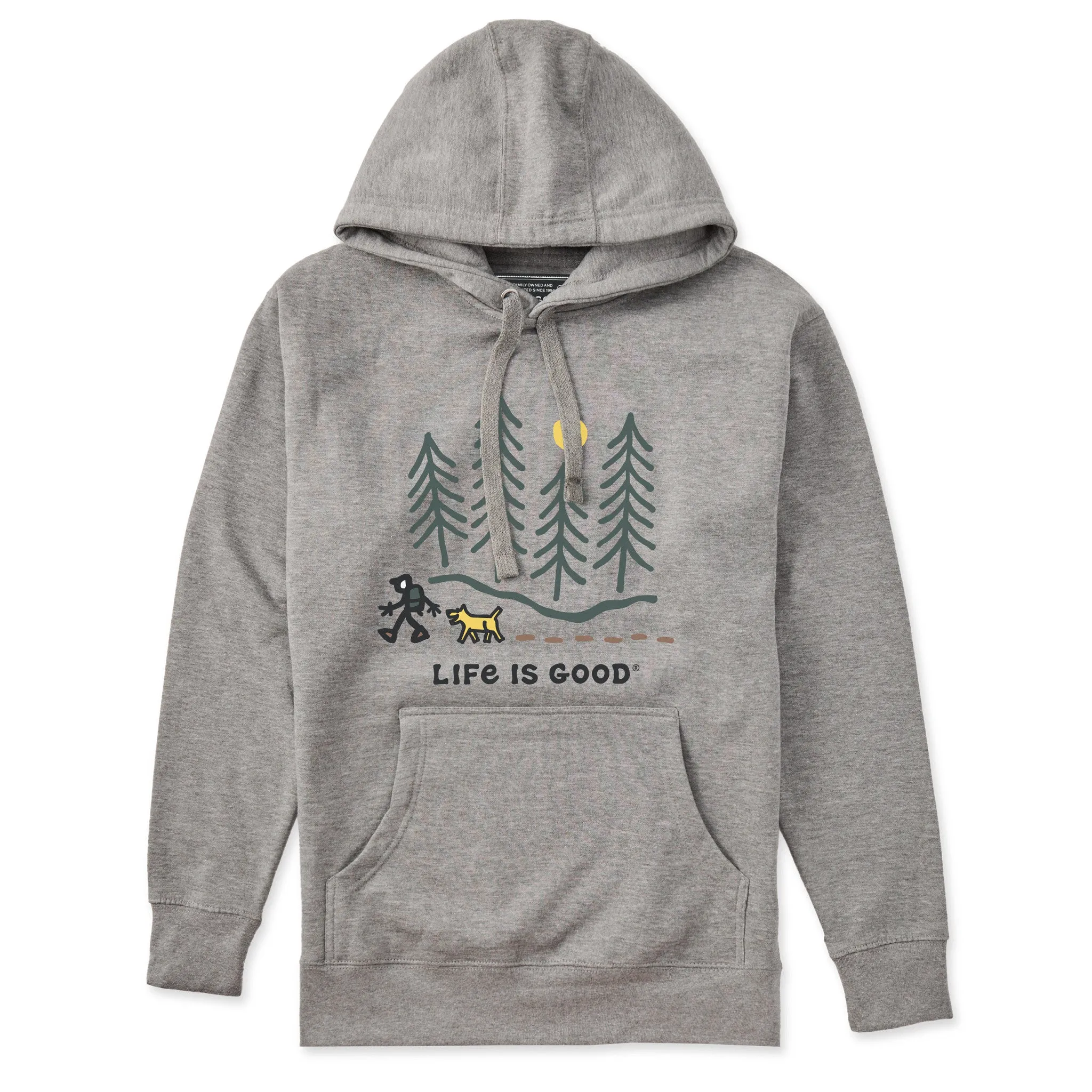 π Adult Unisex Hiking through the Woods Every Wear Hoodie Sweatshirt (100% off) sold by Life is Good product image thumbnail 2