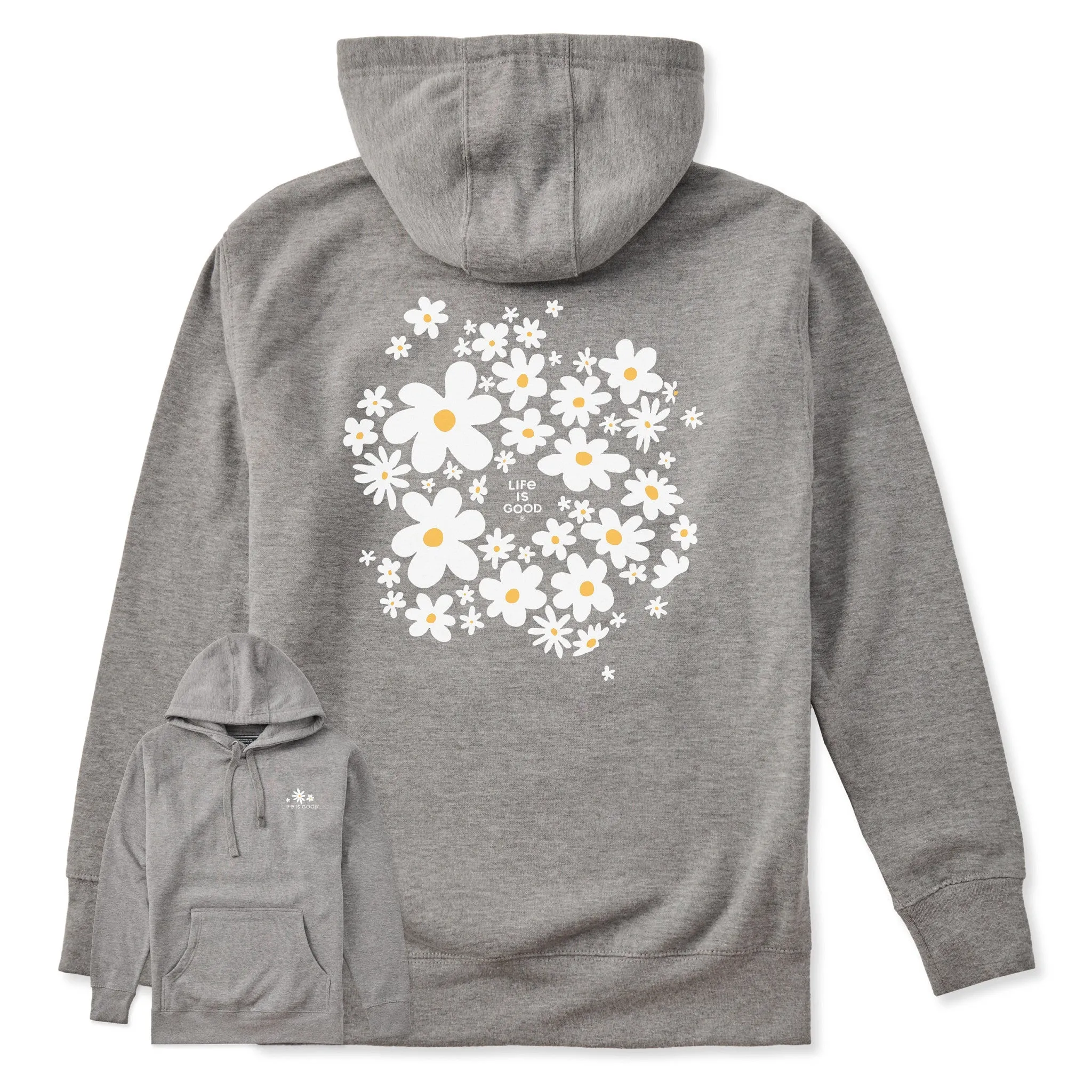 🎁 Adult Unisex Daisy Splash Every Wear Hoodie Sweatshirt (100% off) sold by Life is Good product image thumbnail 4
