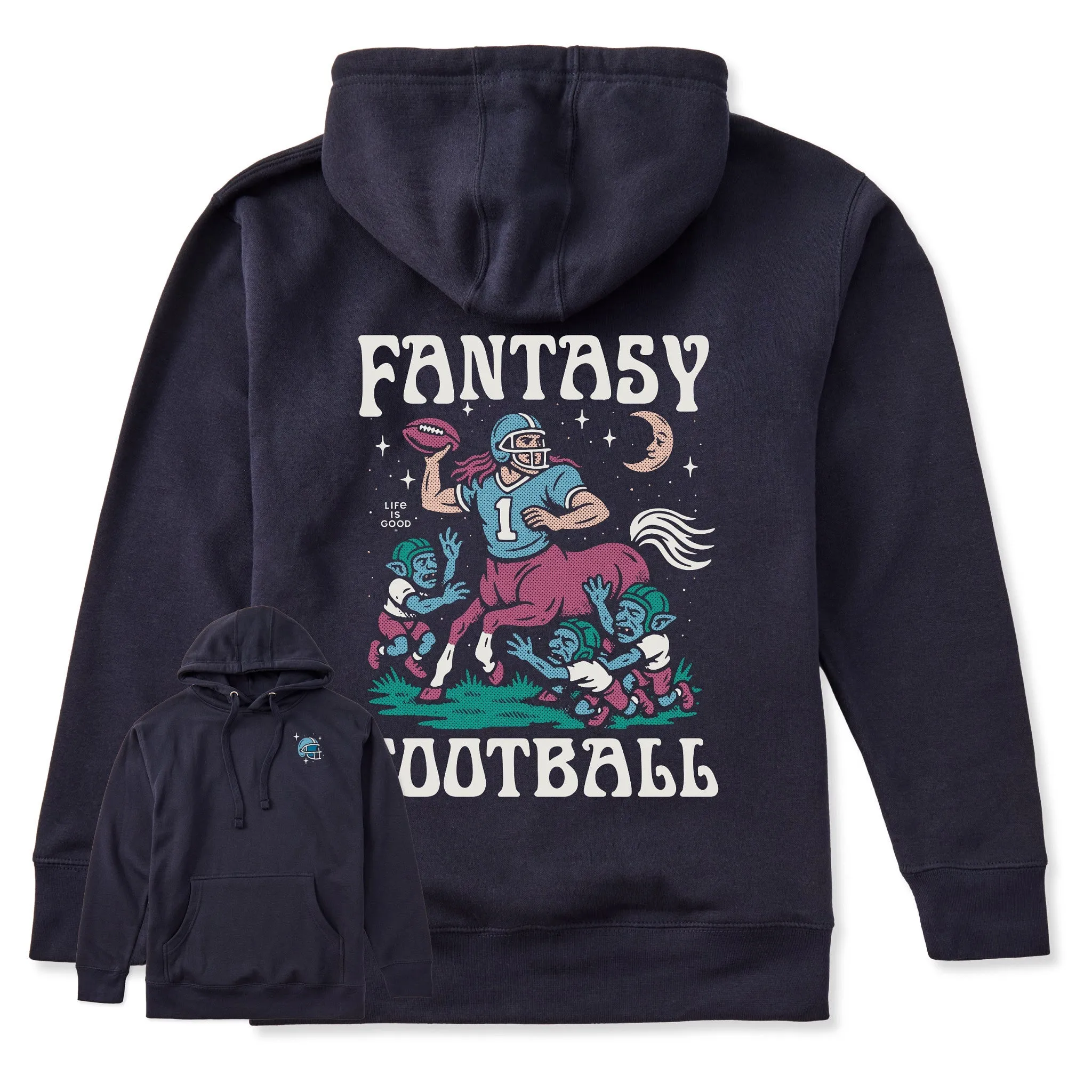 🎁 Adult Unisex Centaur Fantasy Football Every Wear Hoodie Sweatshirt (100% off) sold by Life is Good