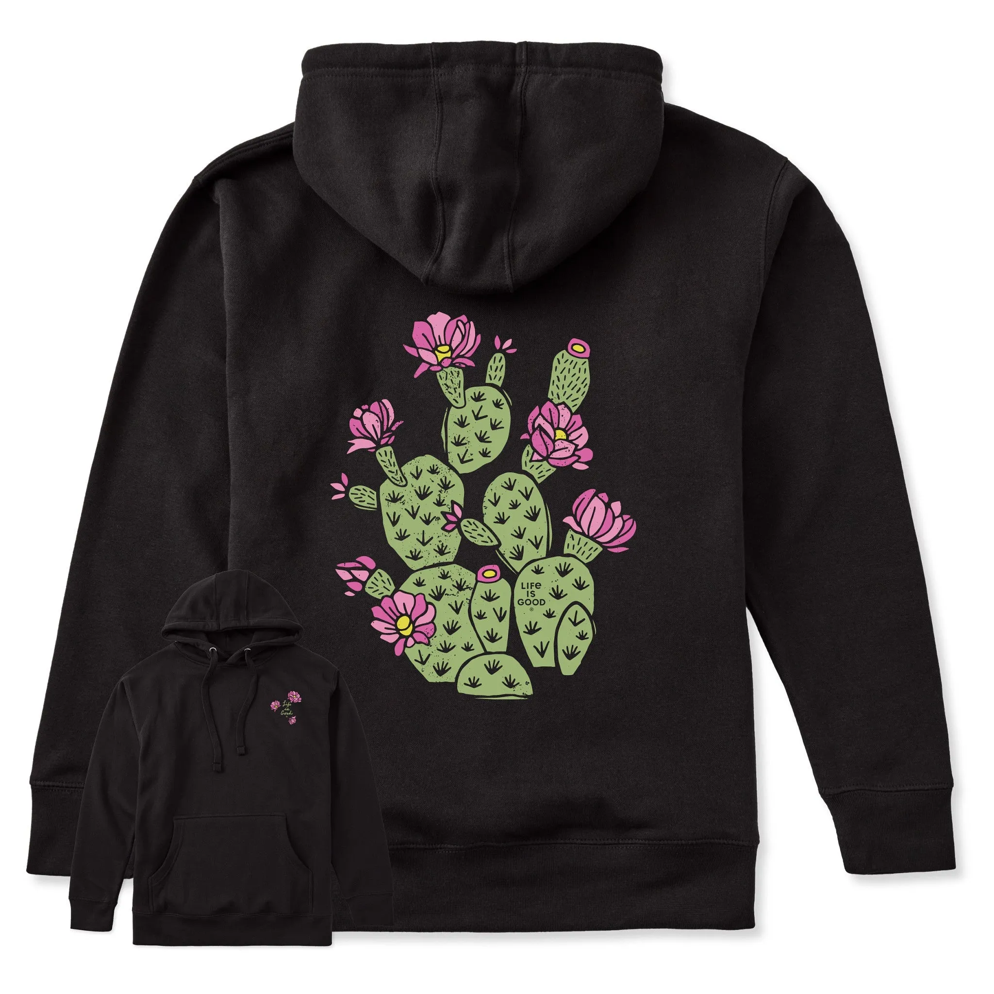 🎁 Adult Unisex Cactus Flowers Every Wear Hoodie Sweatshirt (100% off) sold by Life is Good product image thumbnail 2