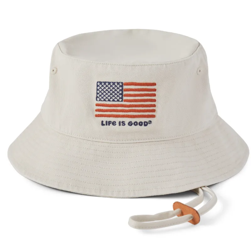 🎁 Adult Unisex Big Flag Bucket Hat (100% off) sold by Life is Good