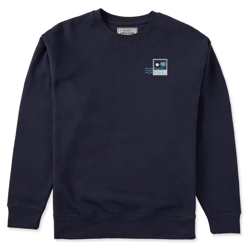 🎁 Adult Unisex Beach Stamp Every Wear Hoodie Sweatshirt (100% off) sold by Life is Good