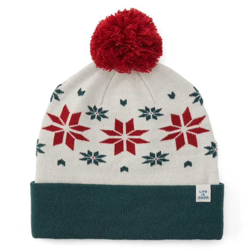 🎁 Adult Unisex Snowflake Pattern So Chill Beanie (100% off) sold by Life is Good