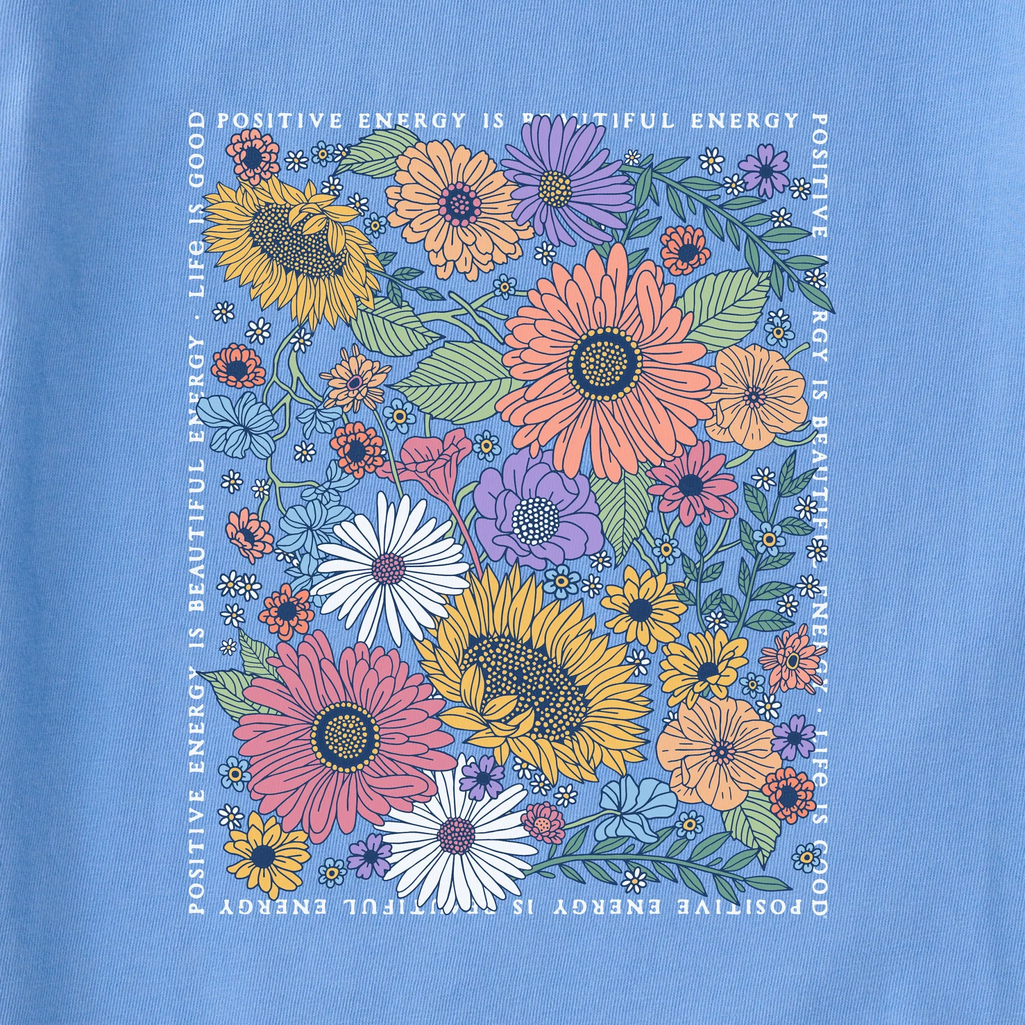 Women's Beautiful Energy Wildflowers Simply True Fleece Hoodie sold by Life is Good product image thumbnail 2