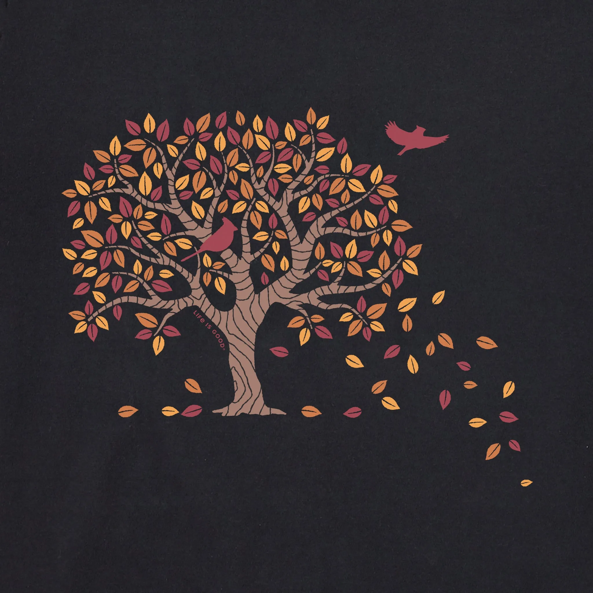 Women's Autumn Tree Leaves Long Sleeve Crusher Tee sold by Life is Good product image thumbnail 2