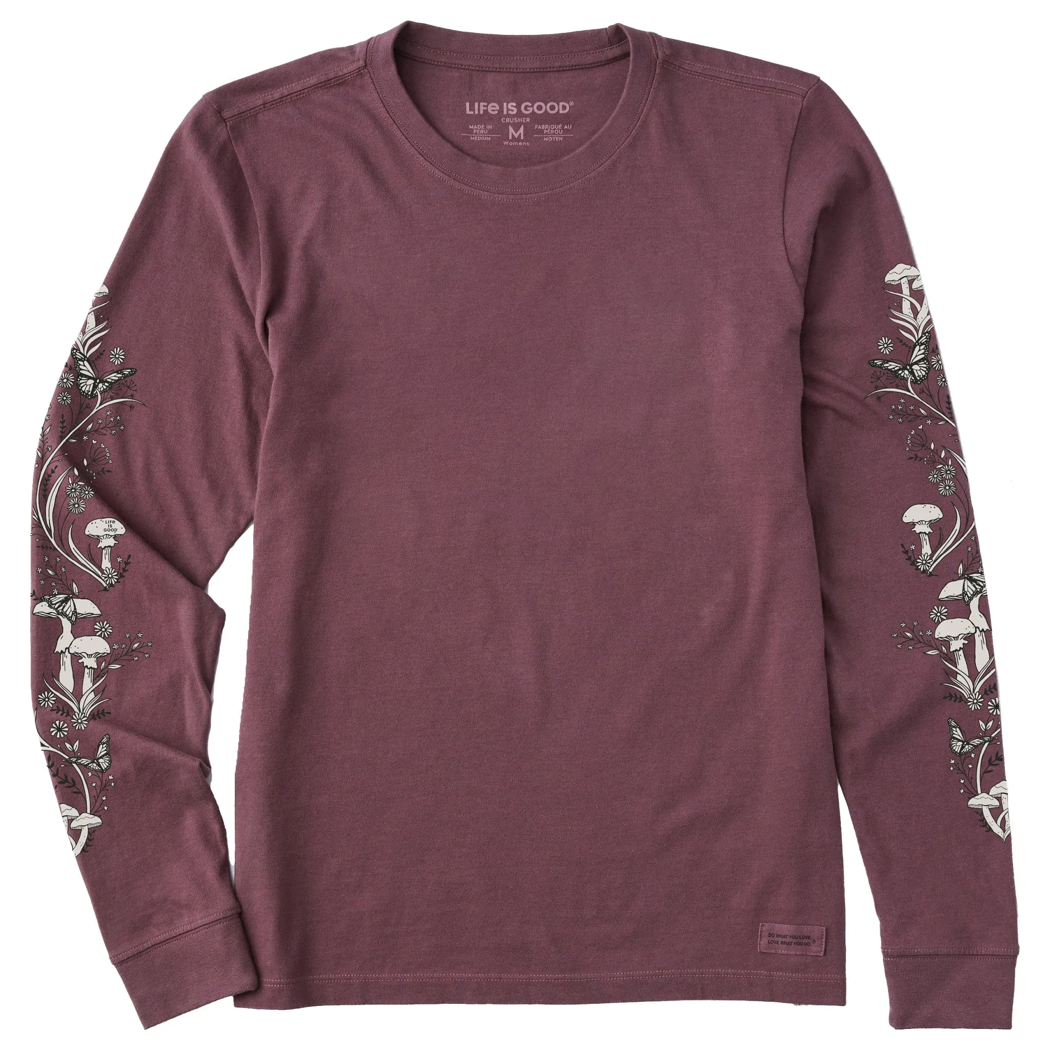 Women's Mushroom Garden Long Sleeve Crusher Tee sold by Life is Good product image thumbnail 3