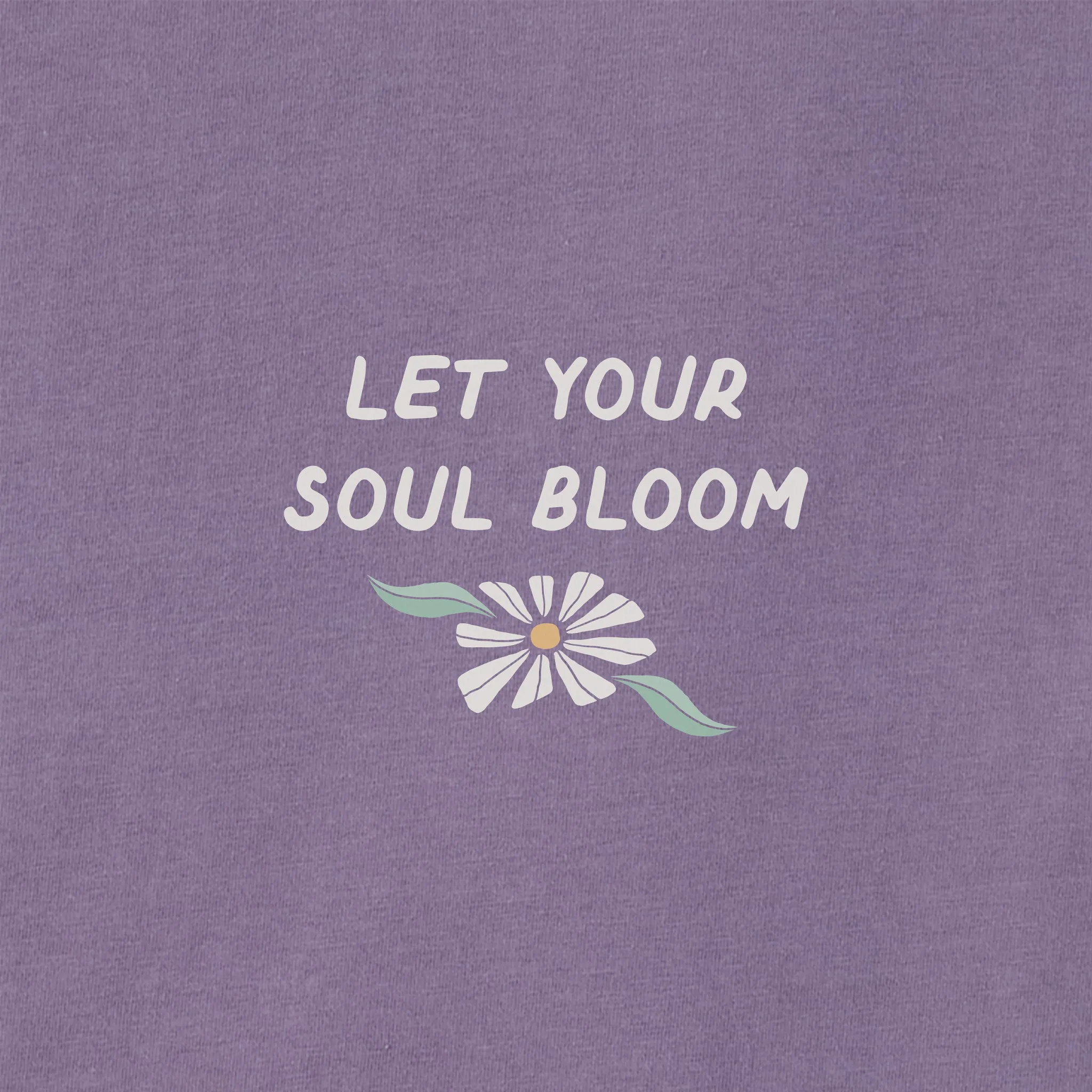 Women's Let Your Soul Bloom Daisies Long Sleeve Crusher Boxy Tee sold by Life is Good product image thumbnail 2
