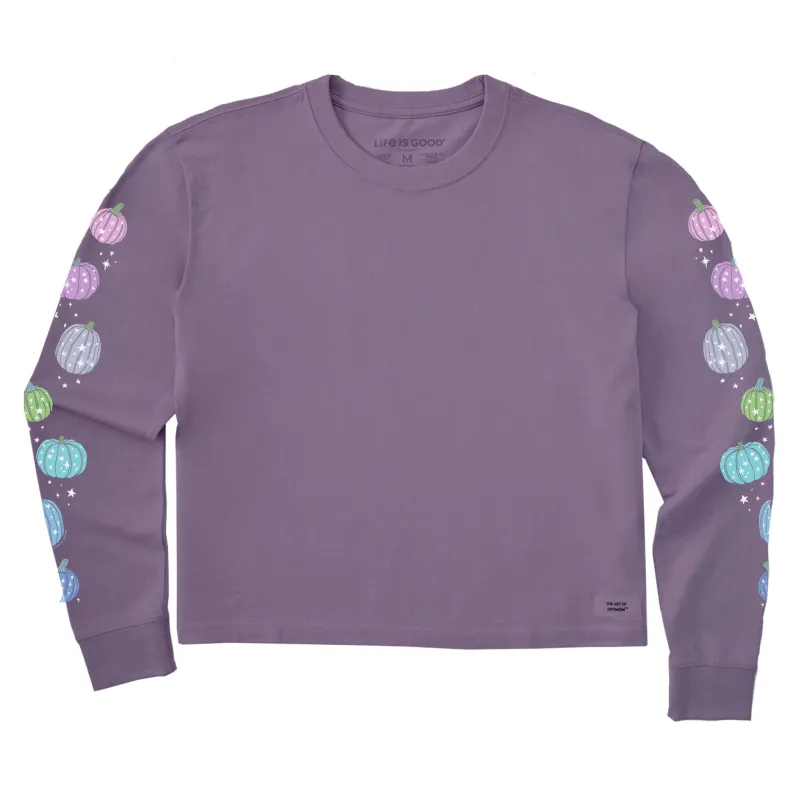 Women's Pumpkins Long Sleeve Crusher Boxy Tee sold by Life is Good