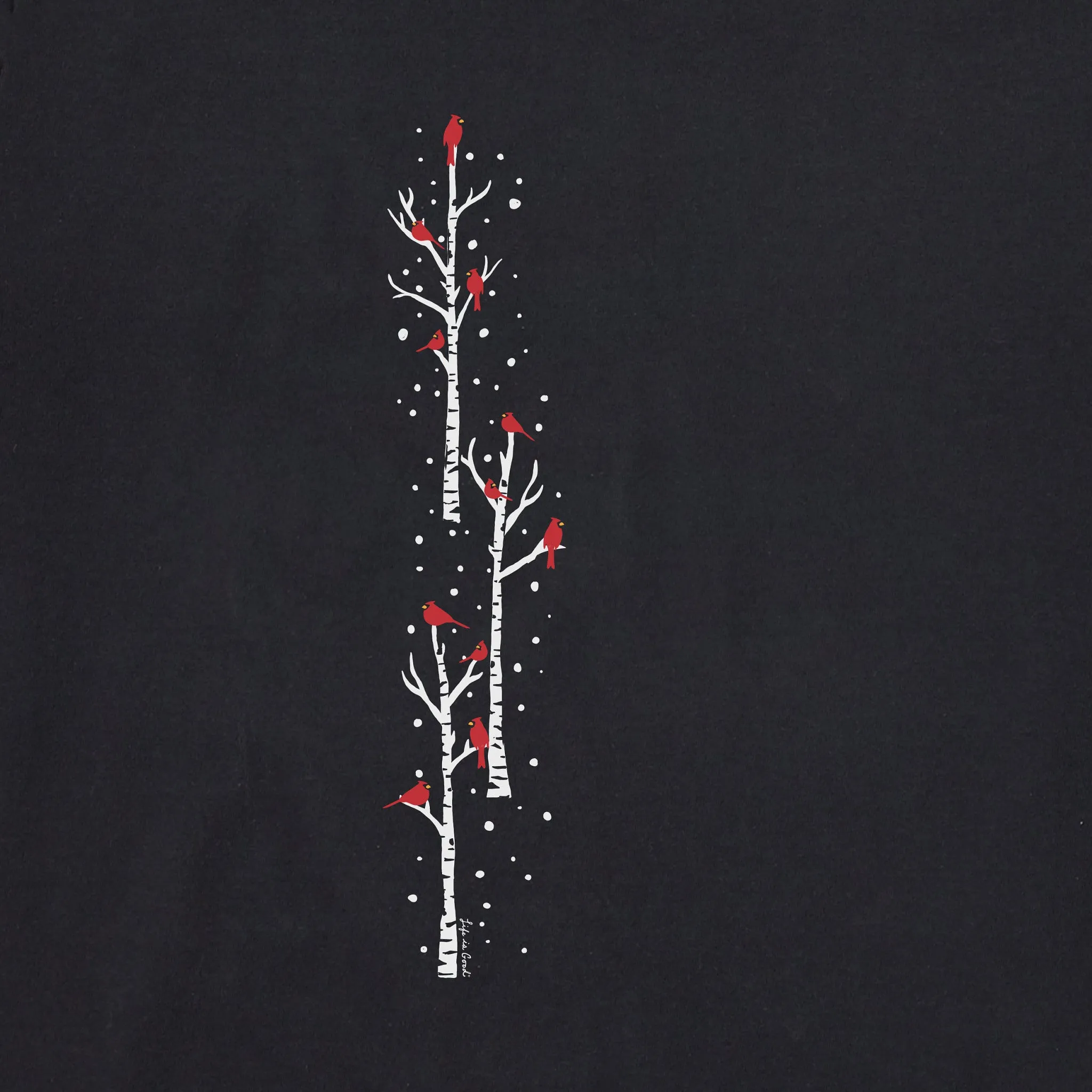Women's Cardinal Birch Trees Long Sleeve Crusher Tee sold by Life is Good product image thumbnail 4