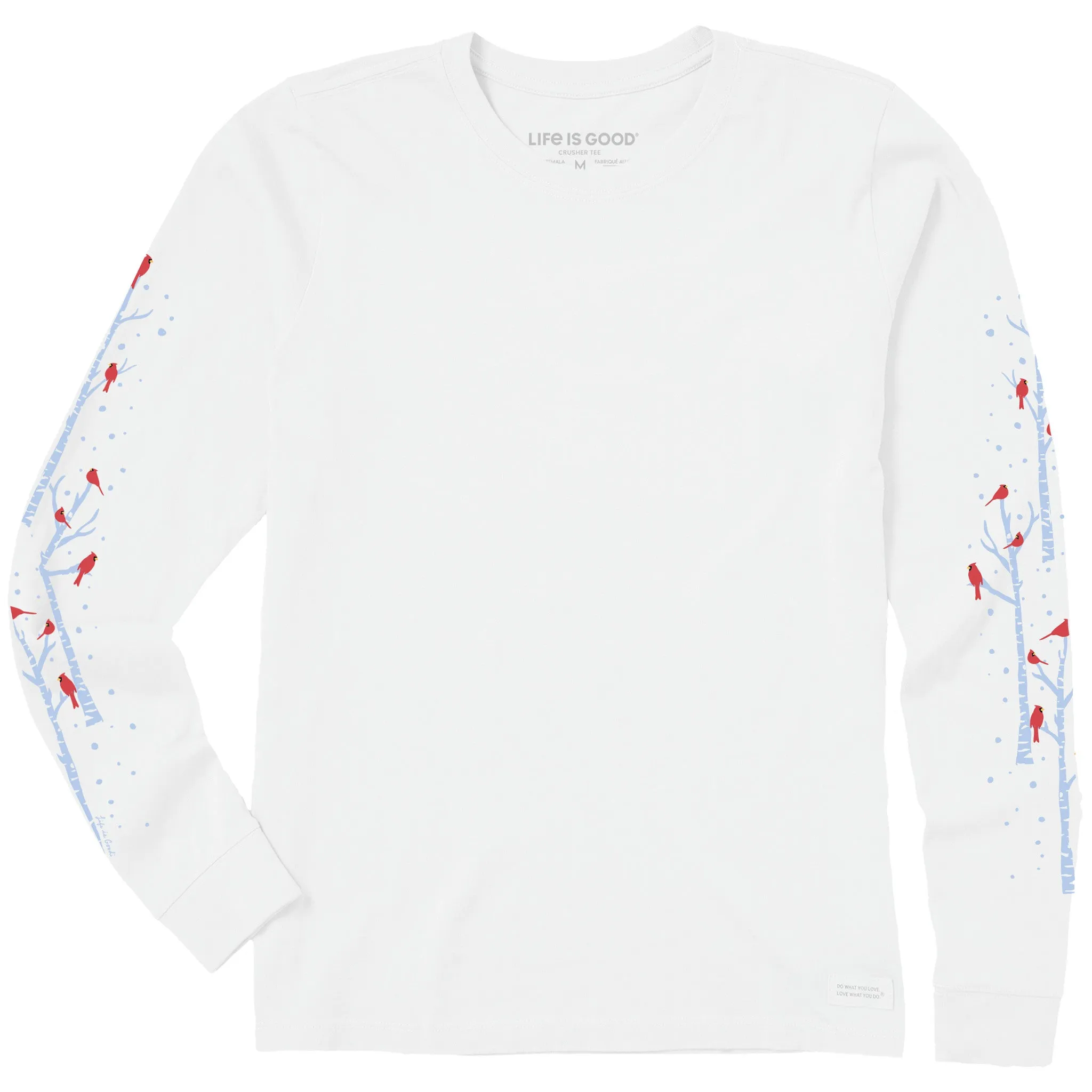 Women's Cardinal Birch Trees Long Sleeve Crusher Tee sold by Life is Good
