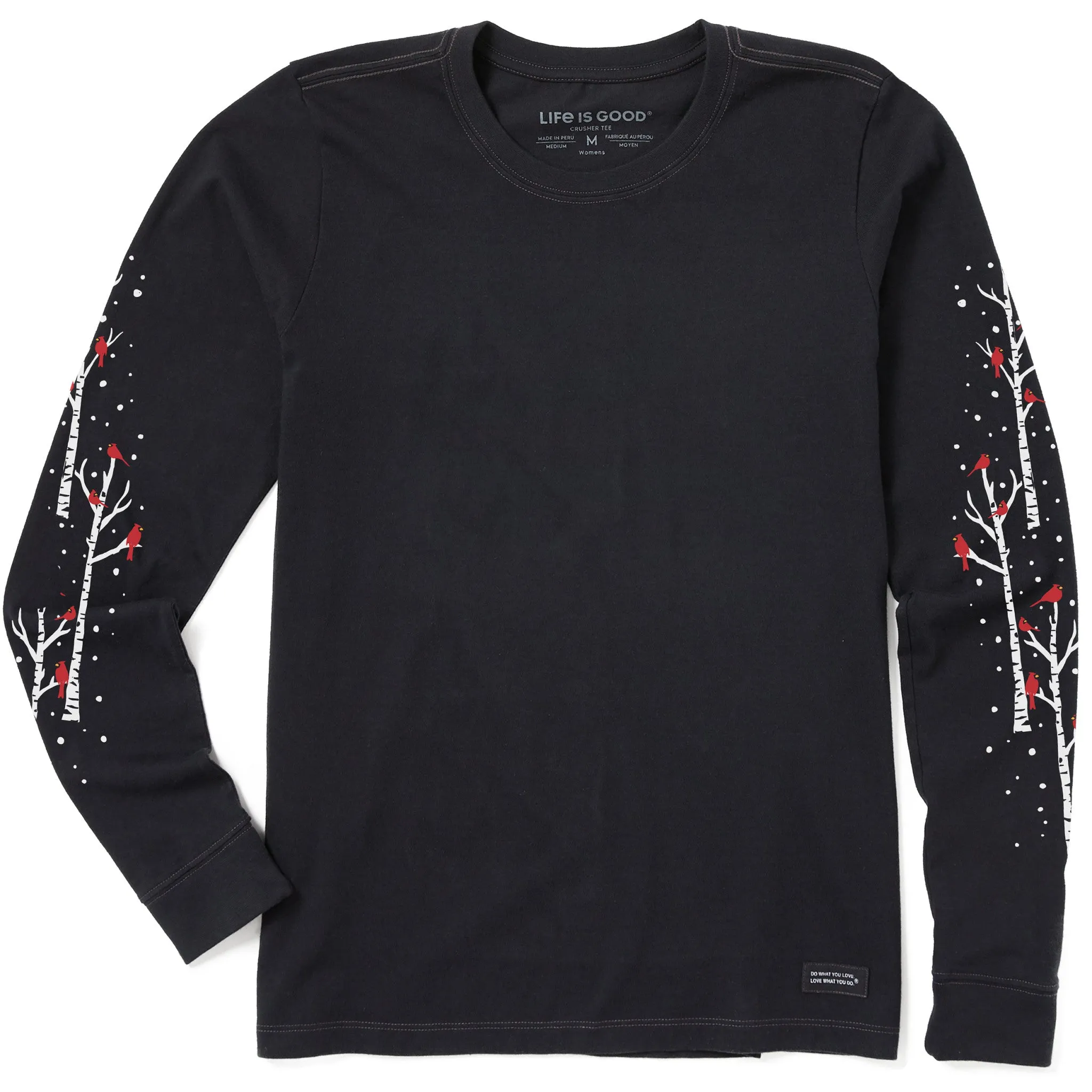 Women's Cardinal Birch Trees Long Sleeve Crusher Tee sold by Life is Good product image thumbnail 3