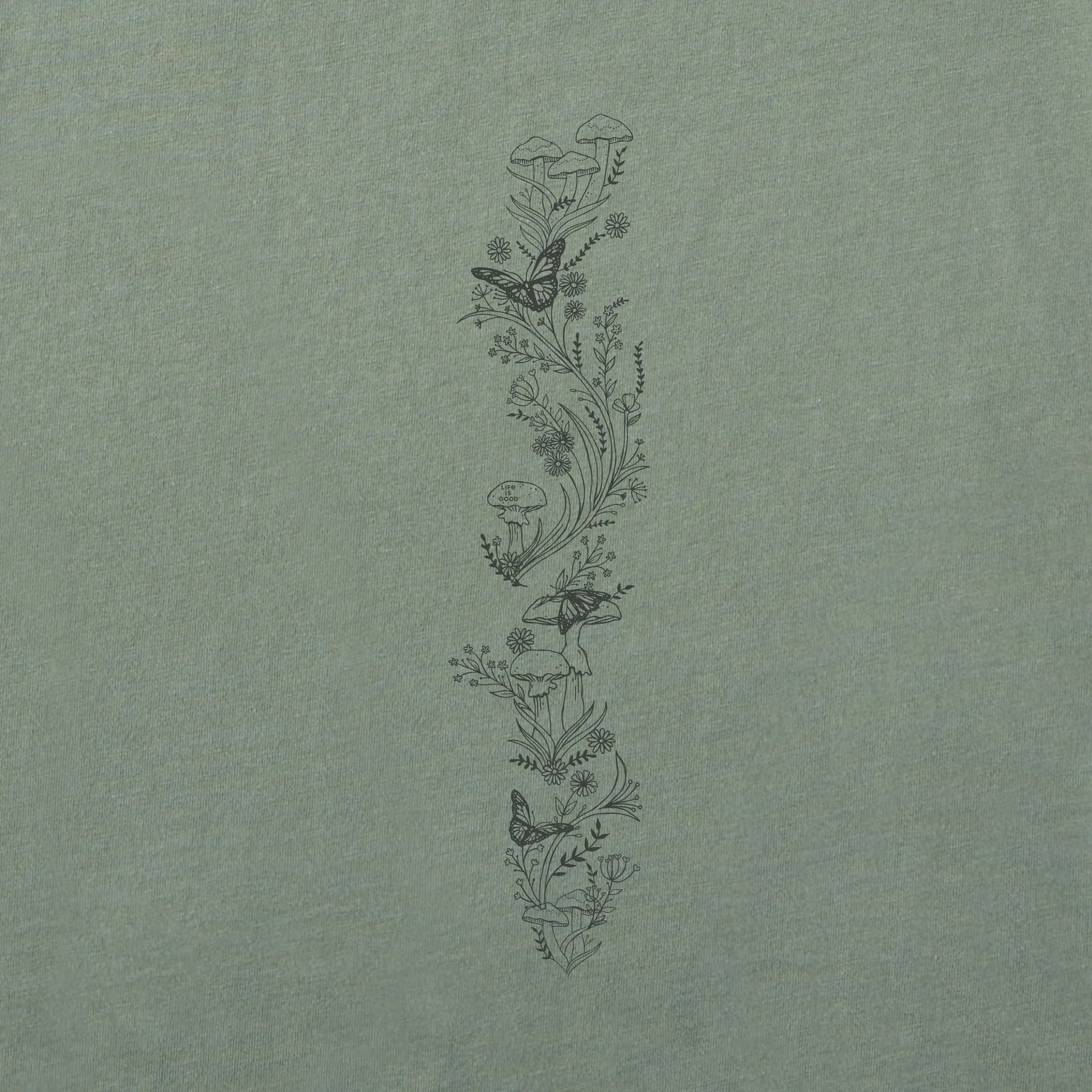 Women's Linework Butterfly Trio Long Sleeve Crusher Boxy Tee sold by Life is Good product image thumbnail 3